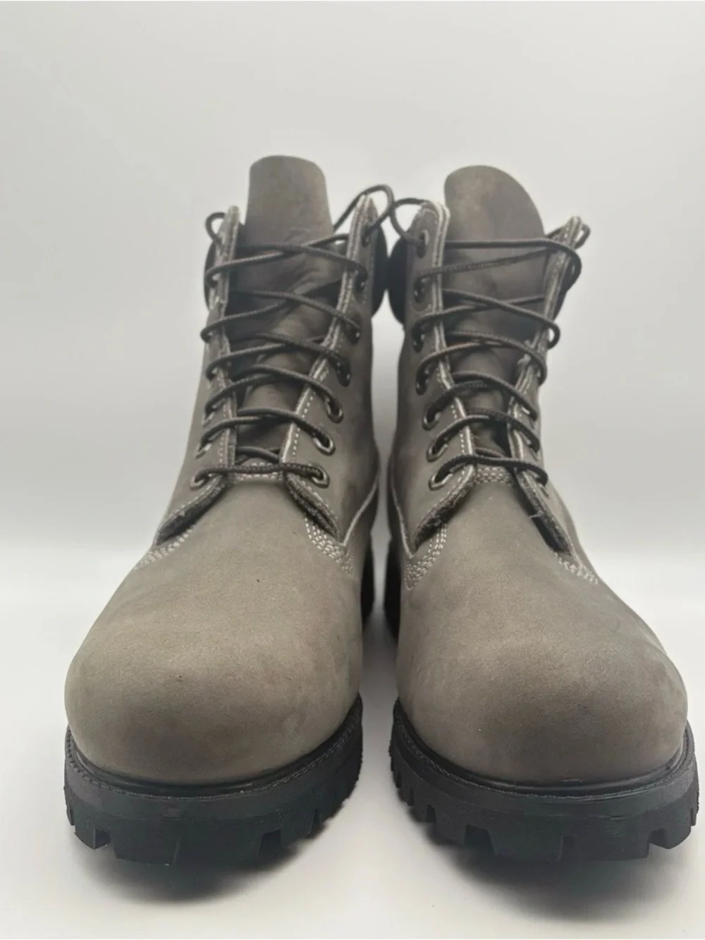 Timberland Men's Taupe Nubuck Lace-Up Work Boots